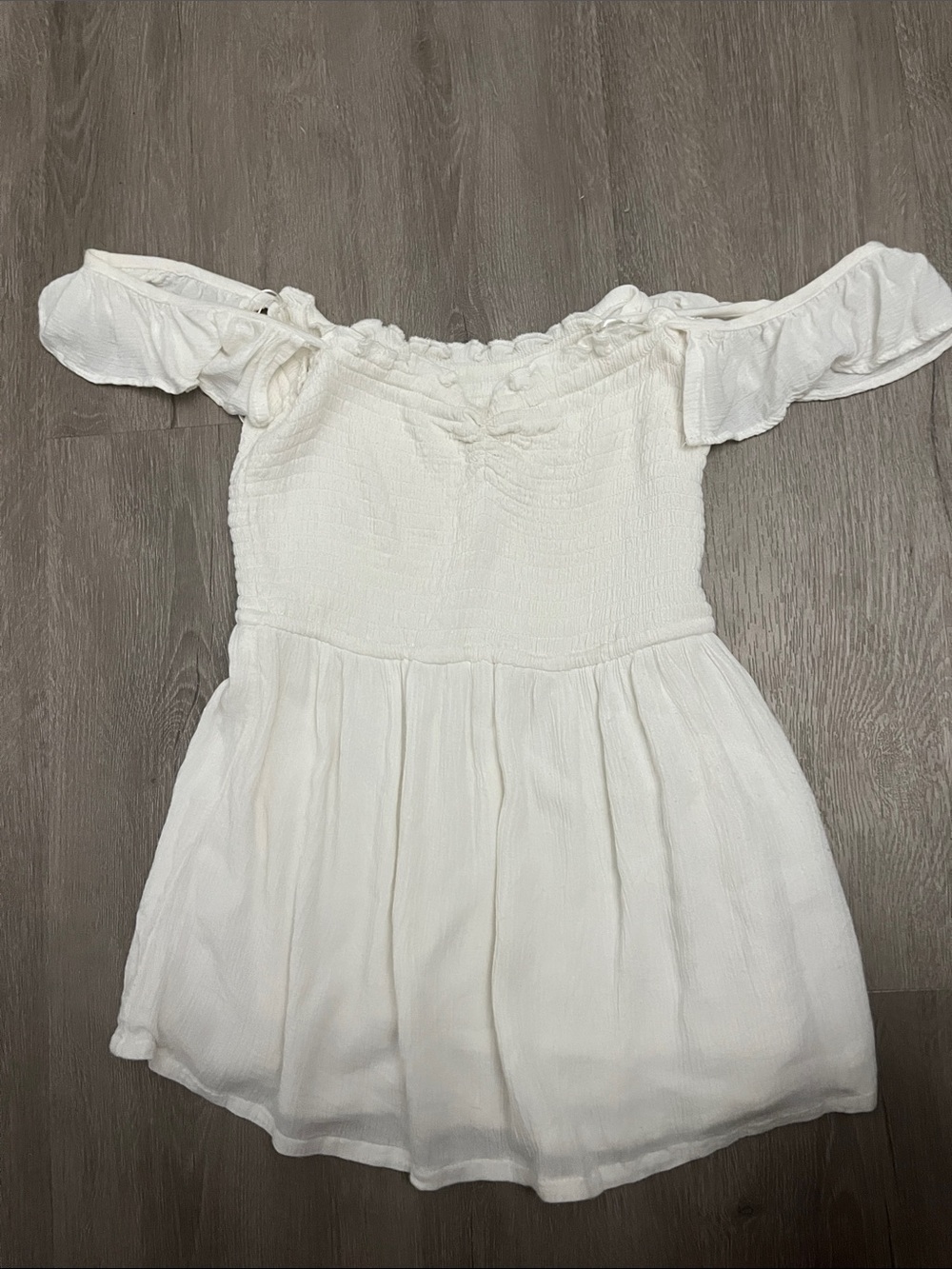Hollister Cream Off-Shoulder Top